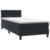 vidaXL &Kappa;&rho;&epsilon;&beta;ά&tau;&iota; Boxspring &mu;&epsilon; &Sigma;&tau;&rho;ώ&mu;&alpha; &Mu;&alpha;ύ&rho;&omicron; 80x220 &epsilon;&kappa;. &Beta;&epsilon;&lambda;&omicron;ύ&delta;&iota;&nu;&omicron;