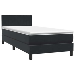 vidaXL &Kappa;&rho;&epsilon;&beta;ά&tau;&iota; Boxspring &mu;&epsilon; &Sigma;&tau;&rho;ώ&mu;&alpha; &Mu;&alpha;ύ&rho;&omicron; 80x220 &epsilon;&kappa;. &Beta;&epsilon;&lambda;&omicron;ύ&delta;&iota;&nu;&omicron;