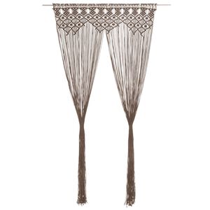 vidaXL &Kappa;&omicron;&upsilon;&rho;&tau;ί&nu;&alpha; &Mu;&alpha;&kappa;&rho;&alpha;&mu;έ Taupe 140 x 240 &epsilon;&kappa;. &Beta;&alpha;&mu;&beta;&alpha;&kappa;&epsilon;&rho;ή