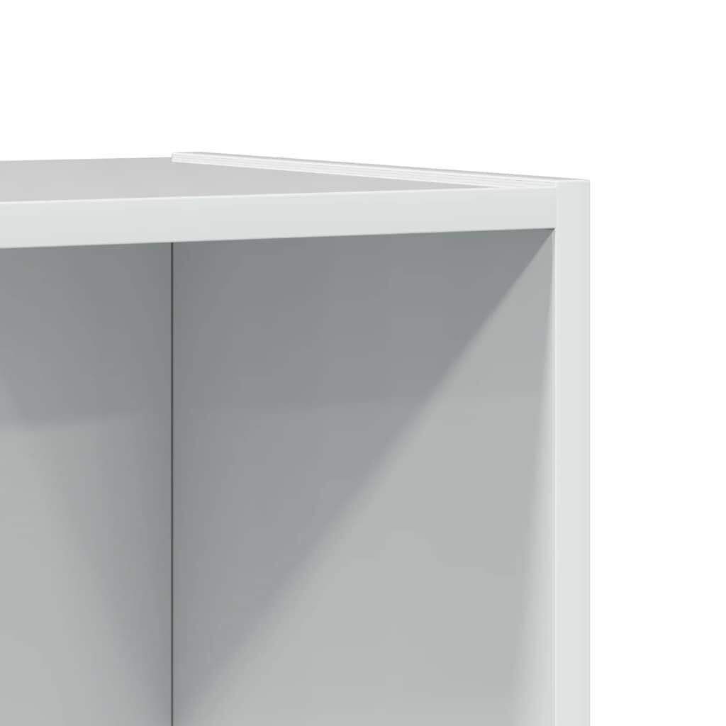vidaXL Βιβλιοθήκη Γυαλιστερό Λευκό 40x24x109 εκ. Επεξεργασμένο Ξύλο