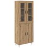 vidaXL Highboard 2 pcs Artisan Oak 69,5 x 34 x 180 &epsilon;&kappa;.