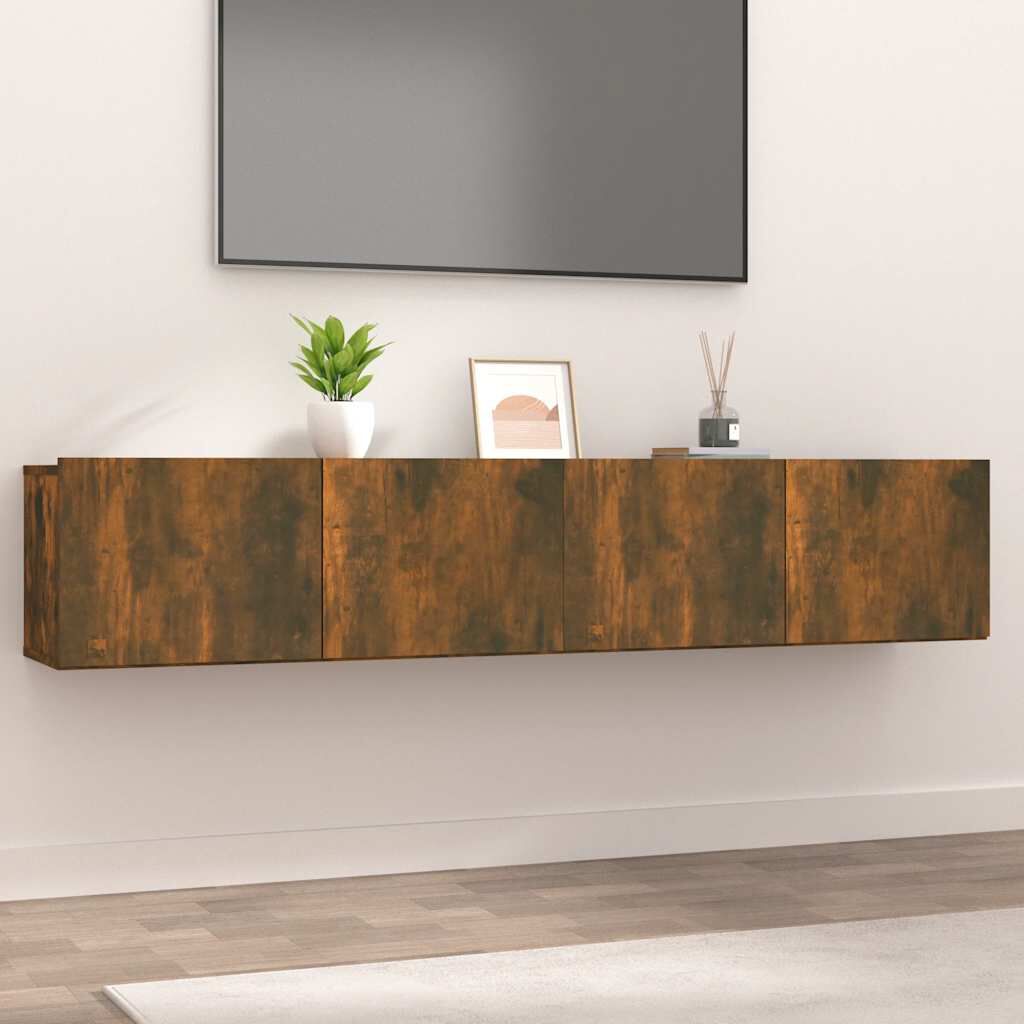vidaXL Έπιπλα Τηλεόρασης 2 τεμ. Καπν. Δρυς 80x30x30 εκ Επ. Ξύλο