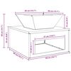 vidaXL Φωτιά Σκ rusty 50 x 50 x 40 cm Ατσάλι σκληρυθέν στον αέρα