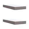 vidaXL &Kappa;&rho;&epsilon;&beta;ά&tau;&iota; Boxspring &mu;&epsilon; &Sigma;&tau;&rho;ώ&mu;&alpha; Taupe 200x200 &epsilon;&kappa;. &Upsilon;&phi;&alpha;&sigma;&mu;ά&tau;&iota;&nu;&omicron;