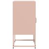 vidaXL Κομοδίνο ροζ 36x39x78 cm από χάλυβα ψυχρής έλασης