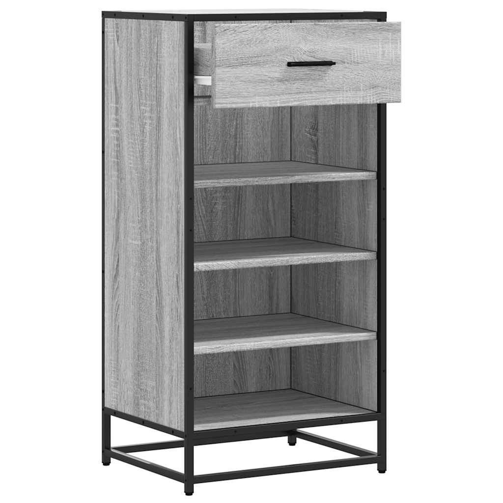 Ράφι παπουτσιών vidaXL Γκρι Sonoma 48x38x97,5 cm Κατασκευασμένο ξύλο