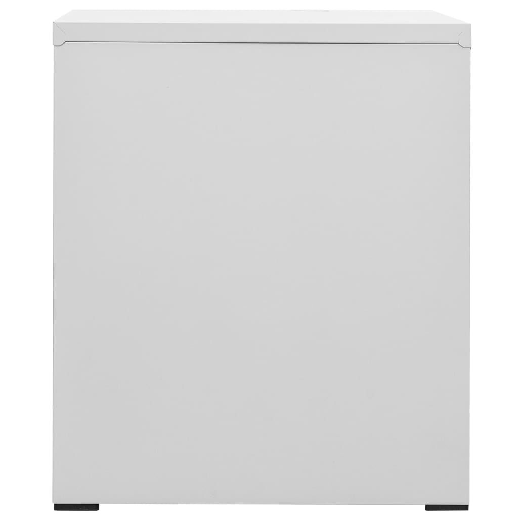 vidaXL Αρχειοθήκη Ανοιχτό Γκρι 46 x 62 x 72,5 εκ. από Ατσάλι