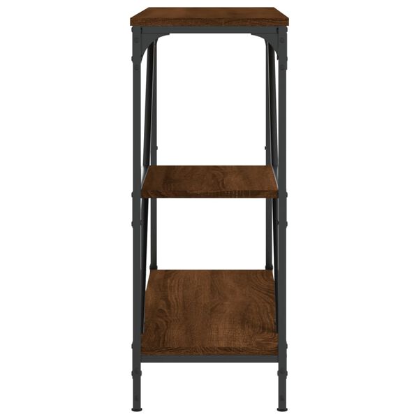 vidaXL Τραπέζι Κονσόλα Καφέ Δρυς 88,5x30x75 εκ. Επεξεργασμένο Ξύλο
