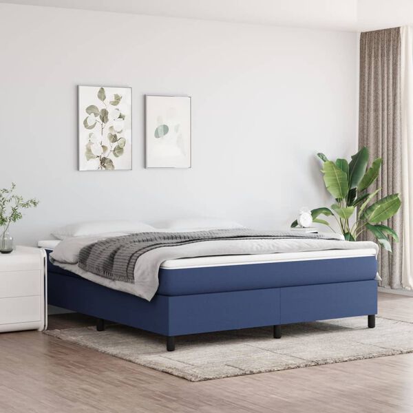 vidaXL &Kappa;&rho;&epsilon;&beta;ά&tau;&iota; Boxspring &mu;&epsilon; &Sigma;&tau;&rho;ώ&mu;&alpha; &Mu;&pi;&lambda;&epsilon; 160x200 &epsilon;&kappa;. &Upsilon;&phi;&alpha;&sigma;&mu;ά&tau;&iota;&nu;&omicron;