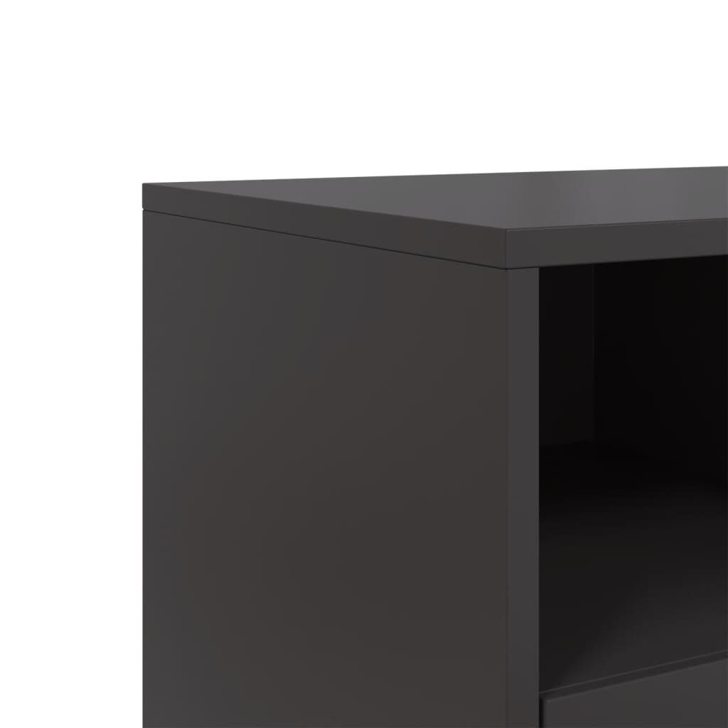 vidaXL Έπιπλο Τηλεόρασης Μαύρο 68x39x43,5 εκ. Χάλυβας