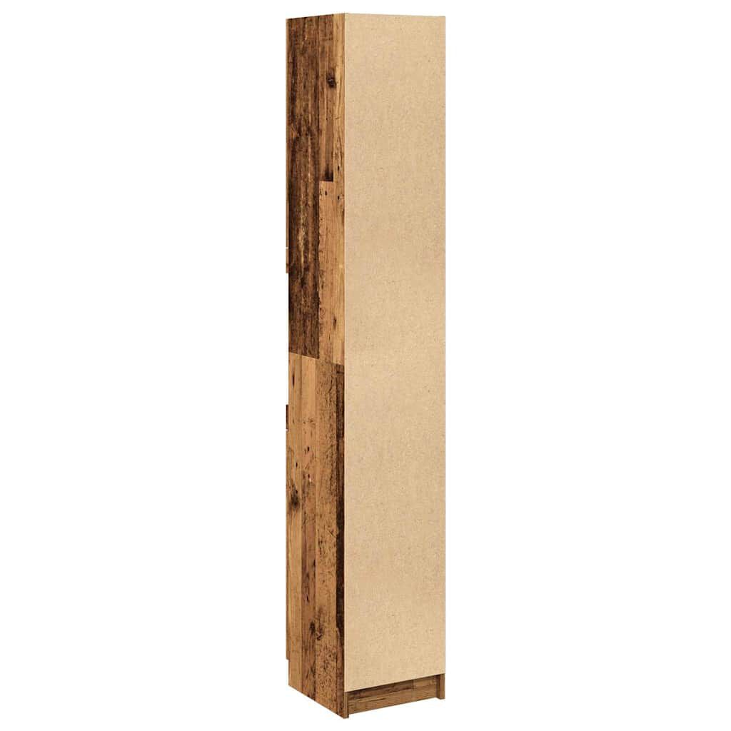 vidaXL Ντουλάπι μπάνιου Παλιό ξύλο 32x34x188,5 cm Κατασκευασμένο ξύλο