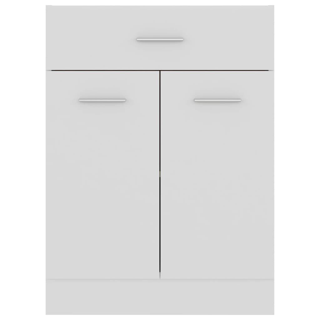 vidaXL Ντουλάπι με Συρτάρι Lyon Λευκό 60x46x81,5 εκ. Επεξ. Ξύλο