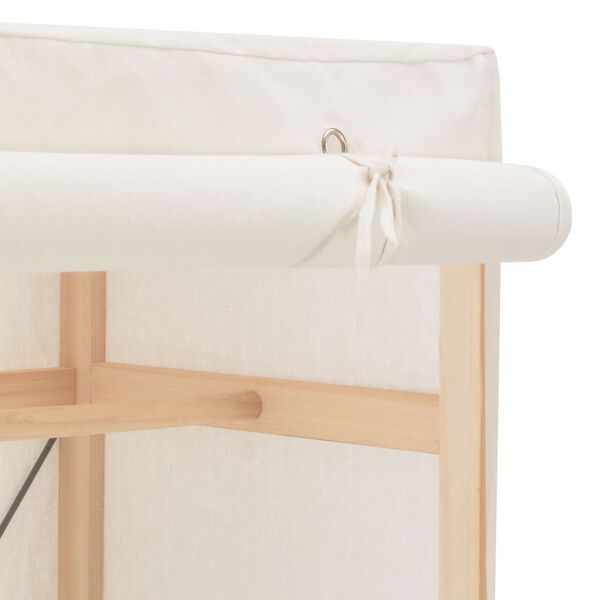 vidaXL Ντουλάπα Λευκή 79 x 40 x 170 εκ. Υφασμάτινη
