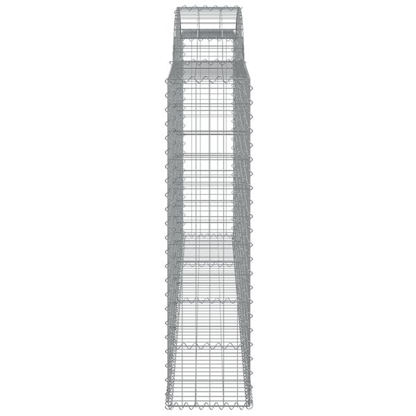 vidaXL Συρματοκιβώτια Τοξωτά 5 τεμ. 300x30x120/140 εκ. Γαλβαν. Ατσάλι