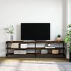 vidaXL Έπιπλο Τηλεόρασης Καπνιστή Δρυς 180x30x50 εκ Επεξ. Ξύλο/Μέταλλο