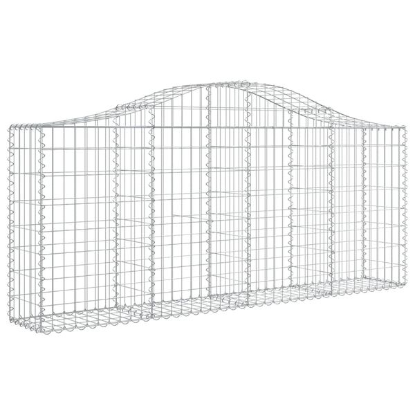 vidaXL Συρματοκιβώτια Τοξωτά 50 τεμ. 200x30x80/100 εκ. Γαλβαν. Ατσάλι