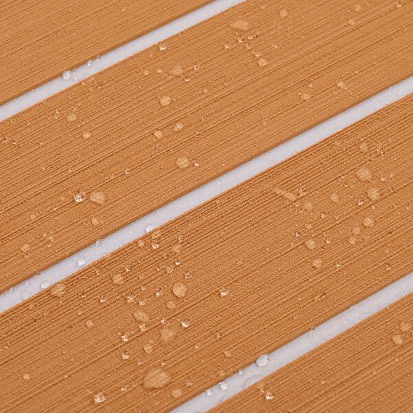 vidaXL Δάπεδο Σκάφους Καφέ, λευκό 240 x 60 cm EVA αφρός