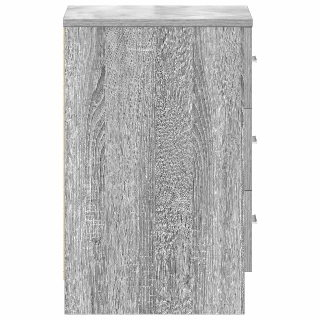 vidaXL Κομοδίνο Γκρι Sonoma 38x35x56 εκ. από Επεξεργασμένο Ξύλο