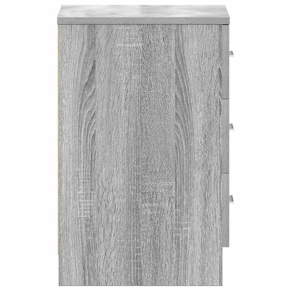 vidaXL Κομοδίνο Γκρι Sonoma 38x35x56 εκ. από Επεξεργασμένο Ξύλο
