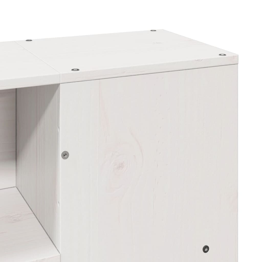 vidaXL Κρεβάτι Βιβλιοθήκη Χωρίς Στρώμα 160x200 εκ Μασίφ Ξύλο Πεύκου
