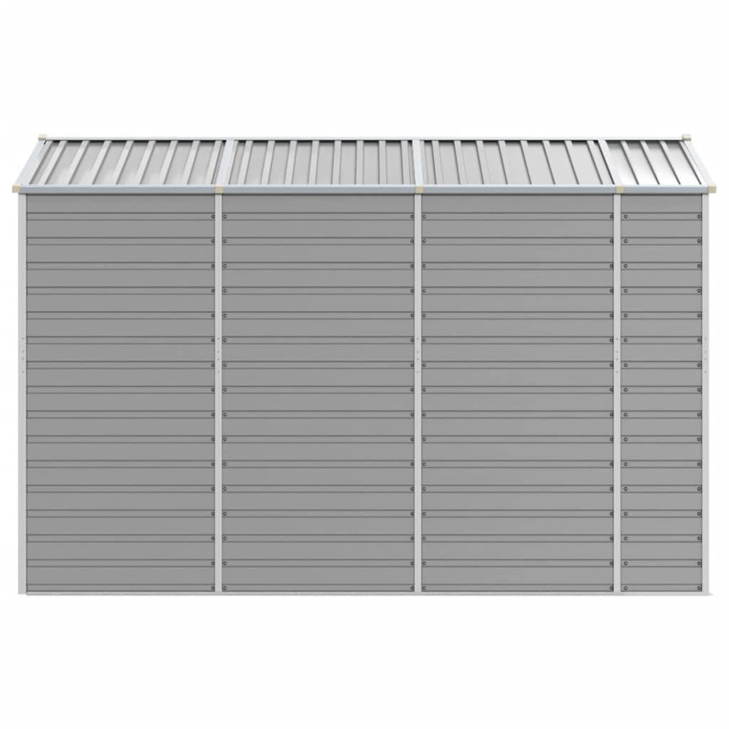 vidaXL Αποθήκη Κήπου Ανοιχτό Γκρι 191x300x198 εκ. Γαλβανισμένο Ατσάλι