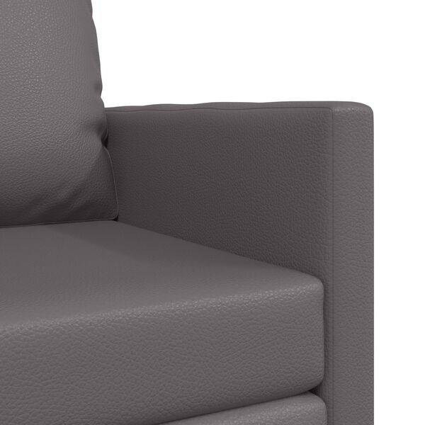vidaXL Κρεβάτι Καναπέ 2 σε 1 Γκρι 74x77x81 cm Από Ψεύτικο Δέρμα