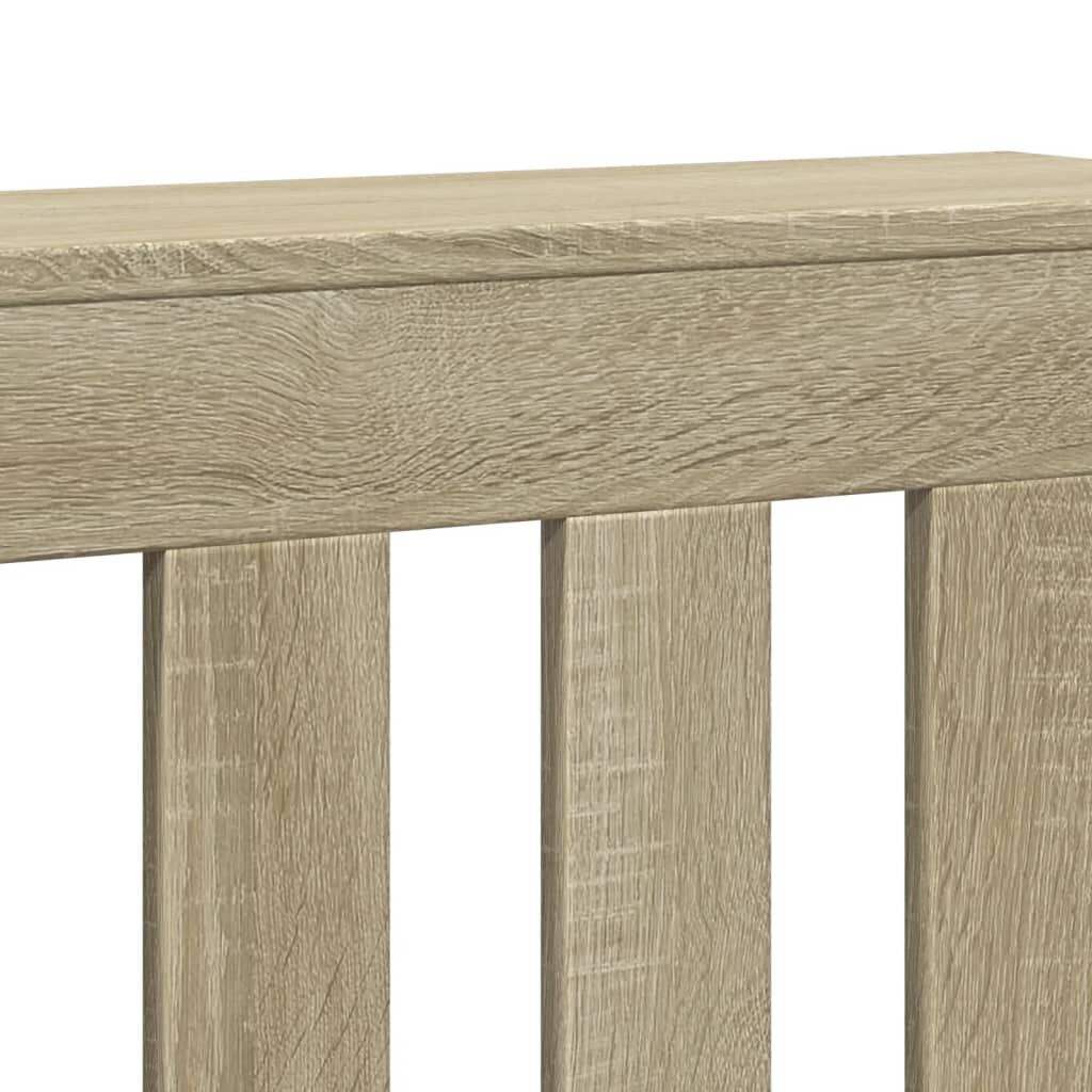 vidaXL Κάλυμμα Καλοριφέρ Sonoma Δρυς 175x20x82 εκ. Επεξεργασμένο Ξύλο