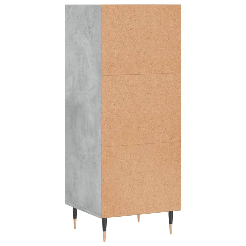 vidaXL Ντουλάπι Γκρι Σκυροδέματος 34,5x32,5x90 εκ. Επεξεργασμένο Ξύλο