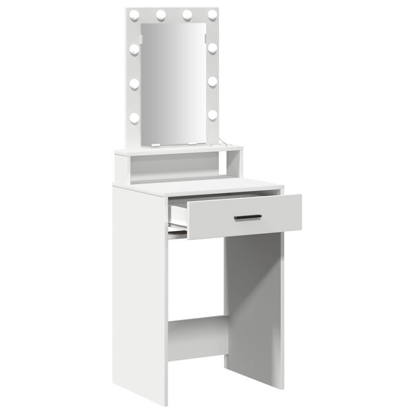 vidaXL Τραπέζι περιποίησης Λευκό 50 x 41 x 140 εκ. Επεξεργασμένο ξύλο