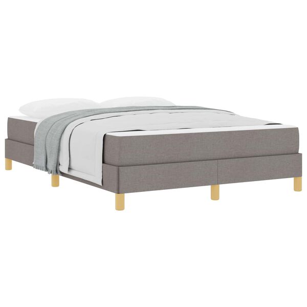 vidaXL &Kappa;&rho;&epsilon;&beta;ά&tau;&iota; &mu;&epsilon; &epsilon;&lambda;&alpha;&tau;ή&rho;&iota;&alpha; &mu;&epsilon; &sigma;&tau;&rho;ώ&mu;&alpha; Taupe 160 x 200 cm ύ&phi;&alpha;&sigma;&mu;&alpha;