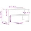 vidaXL Έπιπλο Τηλεόρασης Αρτισιανή Δρυς 80x40x40 εκ Επεξ. Ξύλο