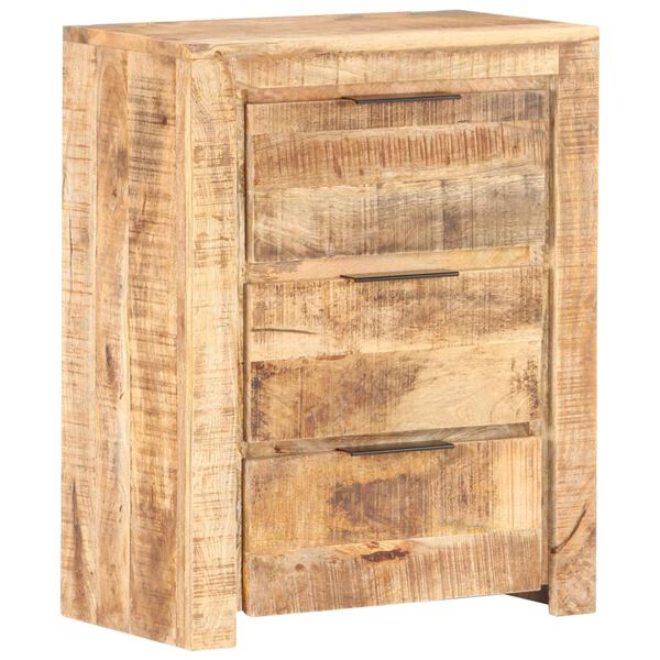 vidaXL Συρταριέρα 59 x 33 x 75 εκ. από Ακατέργαστο Ξύλο Μάνγκο