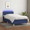 vidaXL &Kappa;&rho;&epsilon;&beta;ά&tau;&iota; Boxspring &mu;&epsilon; &Sigma;&tau;&rho;ώ&mu;&alpha; & LED &Mu;&pi;&lambda;&epsilon; 80x200 &epsilon;&kappa;. &Upsilon;&phi;&alpha;&sigma;&mu;ά&tau;&iota;&nu;&omicron;