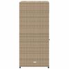 vidaXL Ντουλάπι Αποθήκευσης Κήπου Beige 55x55x111 εκ. Συνθετικό Ρατάν