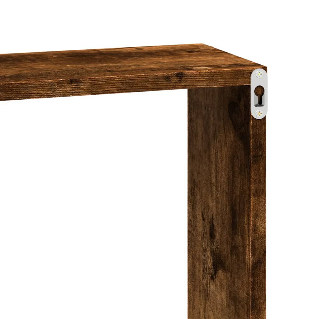 vidaXL Ντουλάπι Τοίχου Καπνιστή Δρυς 100x16x30 εκ. Επεξεργασμένο Ξύλο