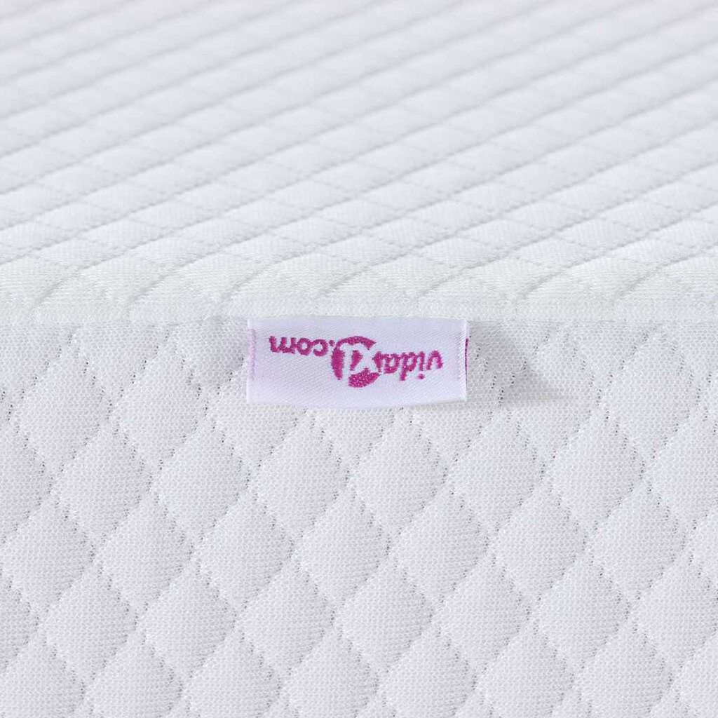 vidaXL Στρώματα Λευκό 70 x 200 cm 100% ύφασμα πολυεστέρα με τζακάρ