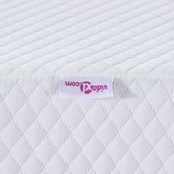 vidaXL Στρώματα Λευκό 70 x 200 cm 100% ύφασμα πολυεστέρα με τζακάρ