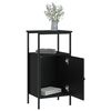 vidaXL Κομοδίνο Μαύρο 41 x 31 x 80 εκ. από Επεξεργασμένο Ξύλο