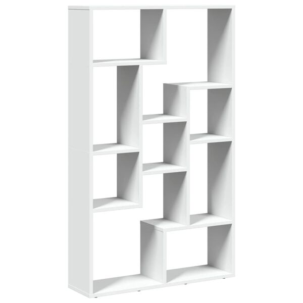 vidaXL Βιβλιοθήκη Λευκή 72x20x120 εκ. από Επεξεργασμένο Ξύλο
