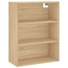 vidaXL Ντουλάπι Sonoma δρυς 69,5 x 34 x 180 εκ. από Επεξεργασμένο Ξύλο
