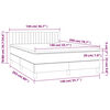 vidaXL &Kappa;&rho;&epsilon;&beta;ά&tau;&iota; Boxspring &mu;&epsilon; &Sigma;&tau;&rho;ώ&mu;&alpha; &Alpha;&nu;&omicron;&iota;&chi;&tau;ό &Gamma;&kappa;&rho;&iota; 140x200 &epsilon;&kappa;. &Upsilon;&phi;&alpha;&sigma;&mu;ά&tau;&iota;&nu;&omicron;