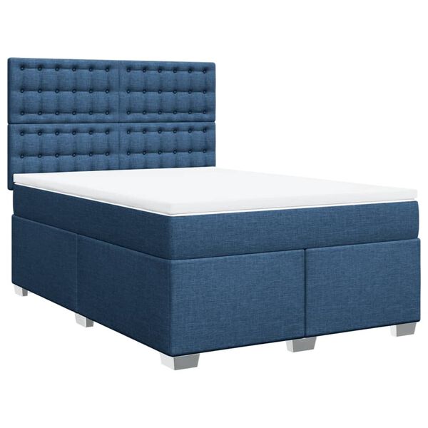 vidaXL &Kappa;&rho;&epsilon;&beta;ά&tau;&iota; Boxspring &mu;&epsilon; &Sigma;&tau;&rho;ώ&mu;&alpha; &Mu;&pi;&lambda;&epsilon; 140x200 &epsilon;&kappa;. &Upsilon;&phi;&alpha;&sigma;&mu;ά&tau;&iota;&nu;&omicron;
