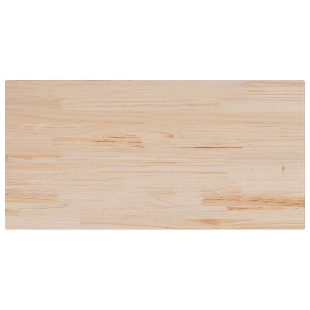 vidaXL Επιφάνεια Τραπεζιού Ορθογ. 100x60x2,5 εκ. από Μασίφ Ξύλο Πεύκου