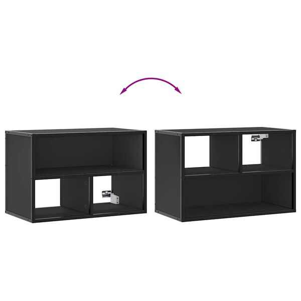vidaXL Έπιπλο Τηλεόρασης Μαύρο 60x31x39,5 εκ. Επεξεργ. Ξύλο / Μέταλλο