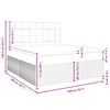 vidaXL Κρεβάτι Boxspring με Στρώμα Σκούρο Πράσινο 200x200εκ. Βελούδινο