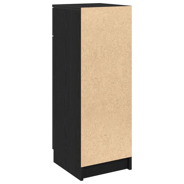vidaXL Ντουλάπι Μπάνιου Μαύρη δρυς 32 x 34 x 90 εκ Επεξεργασμένο ξύλο