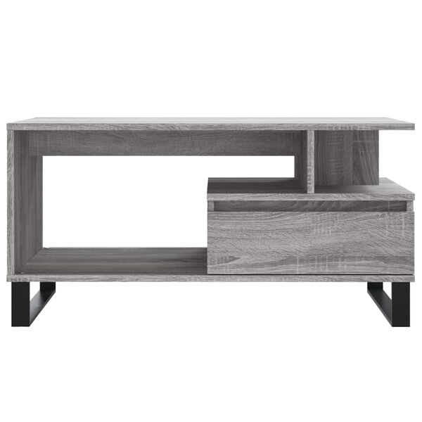 vidaXL Τραπεζάκι Σαλονιού Γκρι Sonoma 90x49x45 εκ.Επεξεργασμένο Ξύλο