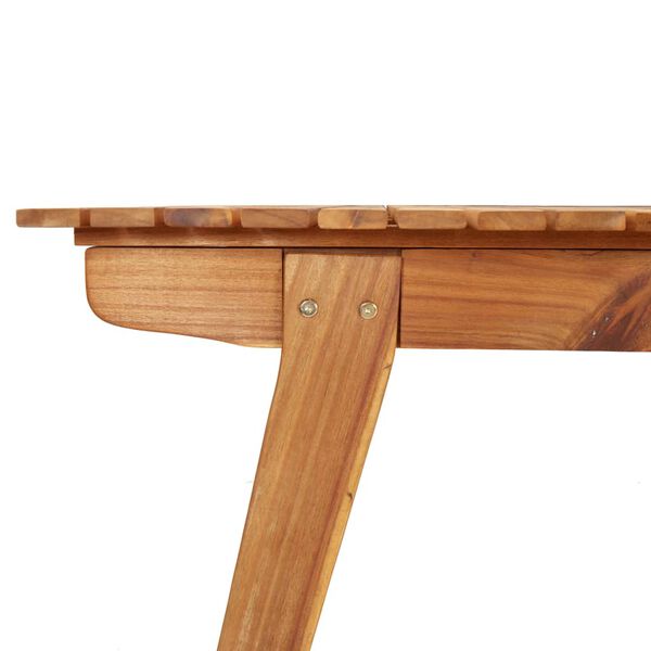 vidaXL Τραπέζι Κήπου 150 x 90 x 75 εκ. από Μασίφ Ξύλο Ακακίας