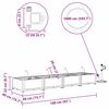 vidaXL Ζαρντινιέρες κήπου Καφέ 120 x 40 x 142 cm Ατσάλι
