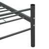 vidaXL Σκελετός Κρεβ. Χωρίς Στρώμα Γκρι 140 x 200 εκ. Μεταλλικό
